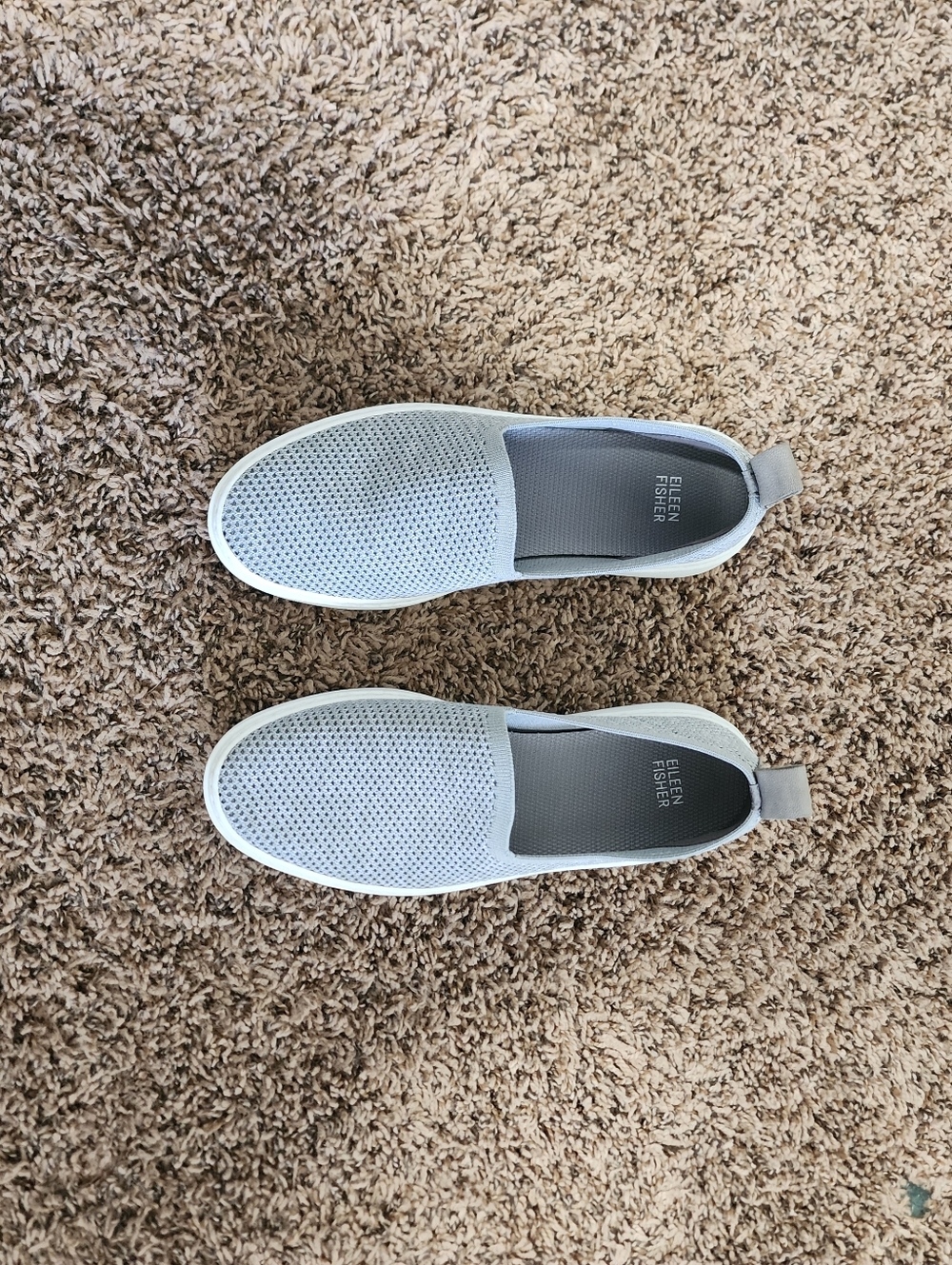 Eileen Fisher Prosper Platform Slip On Sneaker Size 8 Gray Comfy Minimalist - Picture 5 of 11